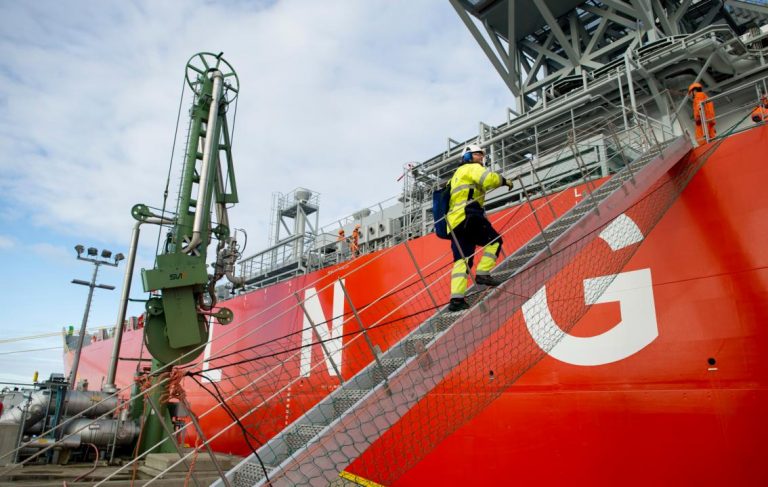 Asian LNG prices dragged down by oil slide, heavy supply