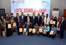 NED hosts Lotte Scholarship Foundation awarding ceremony