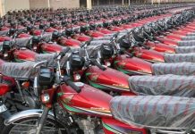 Motorbikes’ production declines 6.78% in 10 months