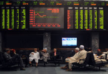 KSE-100 closes flat amid volatile trading