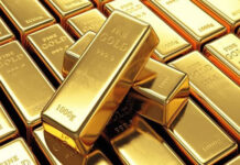 Gold price falls Rs1,200 to stand at Rs86,600 per tola