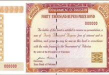 Investors of Rs 40,000 prize bond withdraw Rs 253b by April 10