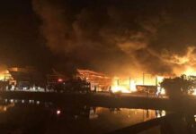 Nine yachts gutted as fire breaks out at fish harbour