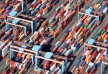 US trade deficit at three-year low as imports tumble