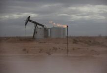 Oil prices steady as third storm in month takes aims at US